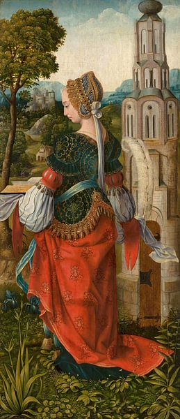 Heilige Barbara, Meisterin von Frankfurt von Meesterlijcke Meesters