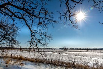 Historische Winterlandschaft in Amerongen von Jacques Jullens