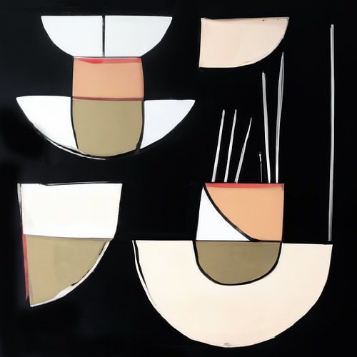 Abstrait moderne "Symboles"