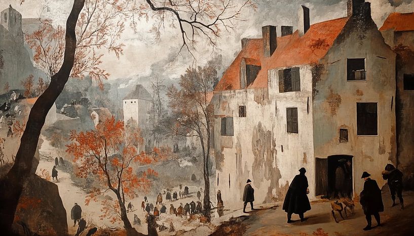 Oneindig uitzicht historische gebouwen animalistisch van TheXclusive Art