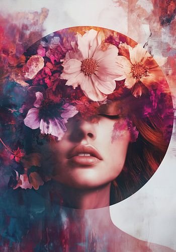 Halo floral de sérénité