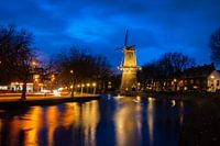 Schiedam in South Holland in the evening hours