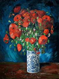 Vase mit Mohnblumen von Vincent van Gogh von STUDIO ARTSY