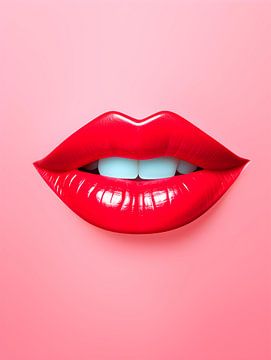 Rode lippen van drdigitaldesign