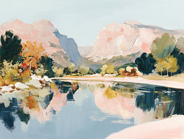 Reflet du canyon de Blush sur M.A.Z.U.N.