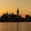 Schwerin panorama sunset by Frank Herrmann