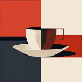 Coffee cup - Geometric abstraction