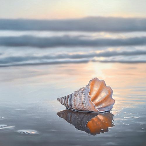 Schelp op het strand