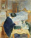 Lucy Hessel Reading, Édouard Vuillard von Meesterlijcke Meesters Miniaturansicht
