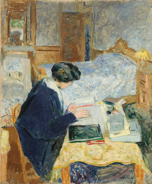 Lucy Hessel Reading, Édouard Vuillard von Meesterlijcke Meesters