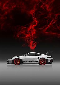 Porsche rouge infernale