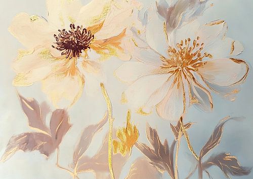 Pinceau de sérénité dorée