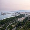 Malaga majestueuse : Panorama du coucher de soleil depuis le mirador de Gibralfaro sur Ylenia Di Pietra