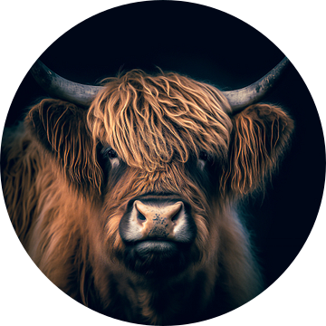 Portret van een Schotse hooglander van Roger VDB