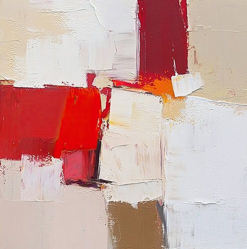 Abstraktes Rot | Fettes Schweigen