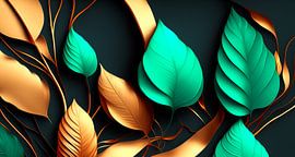 Bladeren met kleuren