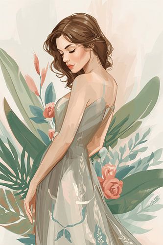 Grace in floral silence