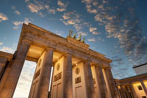 Brandenburger Tor zum Sonnenuntergang