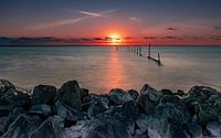 Sonnenuntergang auf dem IJsselmeer