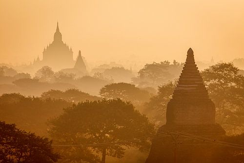 De tempels van Bagan in Myanmar