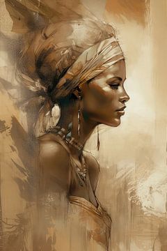 Afrikanische Kunst - Frau