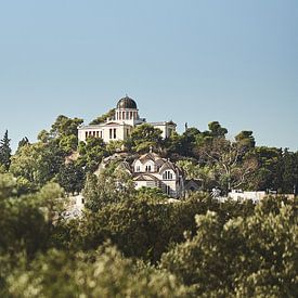 Uitzicht op sterrenwacht Athene van Bart Rondeel