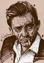 Johnny Cash kunst van Jos Hoppenbrouwers thumbnail