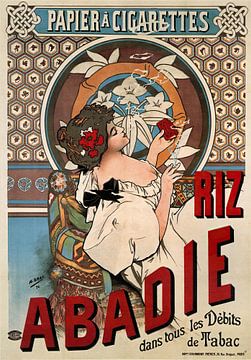 Riz Abadie (1898) door Alphonse Mucha van Peter Balan