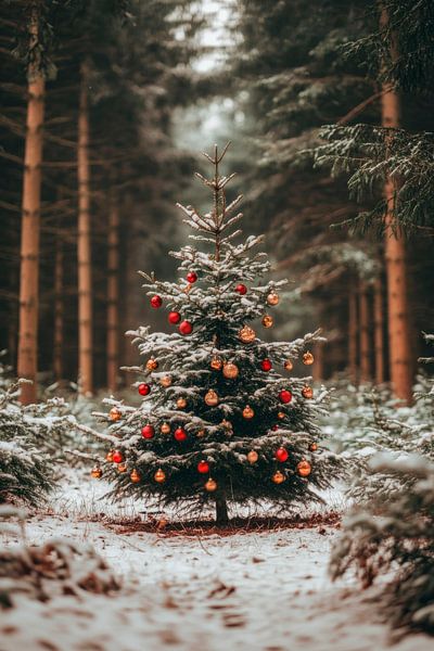 Christmas in the forest by Poster Art Shop