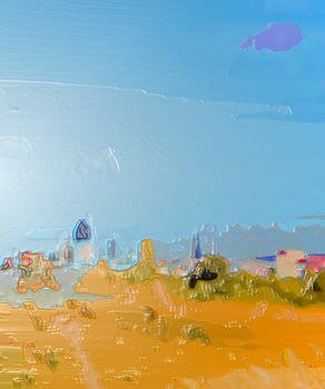 Ostrablick [Origineel 60 cm x 50 cm].