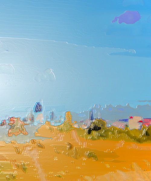 Vue sur l'Ostra [original 60 cm x 50 cm] par Anna Kasten