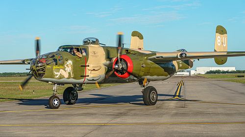North American B-25J Mitchell bomber. by Jaap van den Berg