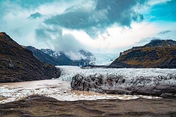 Skaftafell gletsjer in IJsland van Patrick Groß