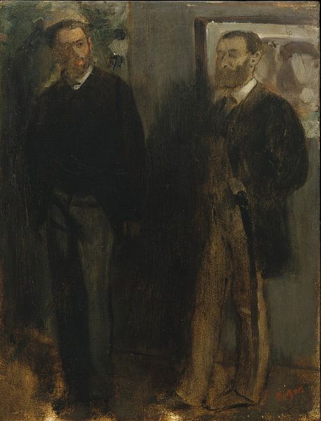 Zwei Männer, Edgar Degas von Meisterhafte Meister