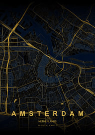 Karte von Amsterdam von HUGO