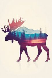 Natur im Elch von Poster Art Shop