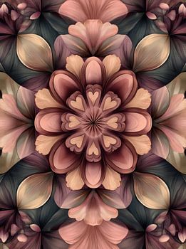 Geometrische Blüten Liebe