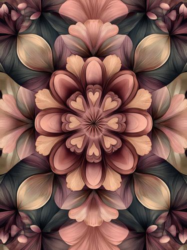 Geometrische Blüten Liebe