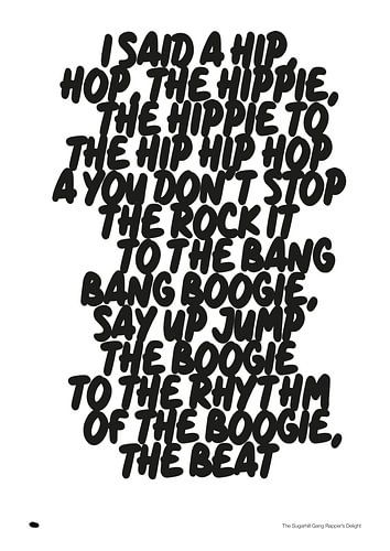 TYPO - The Sugarhill Gang Rapper's Delight by de Pinda