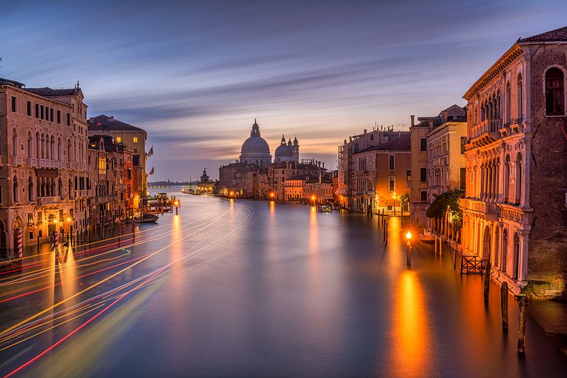 Venetië - Grand Canal - Basilica di Santa Maria della Salute van Teun Ruijters