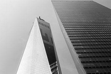One world trade architectuur fotografie in zwart wit van Thea.Photo