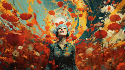 Genieten van de klaprozen