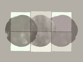 Scandinavian minimalism warm gray monochrome by Mad Dog Art