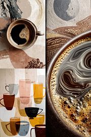 abstract coffee art by Egon Zitter