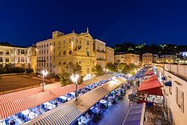 Cours Saleya in Nizza am Abend von Werner Dieterich