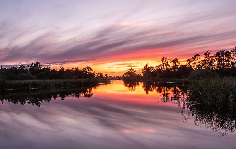 zonsondergang van Els fontein