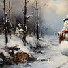 Funny snowman by Heike Hultsch