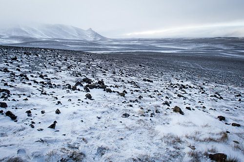 Black-and-white landscape in Iceland by Studio Zwartlicht