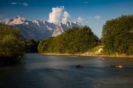 Loisach mit Zugspitze von Andreas Müller Miniaturansicht