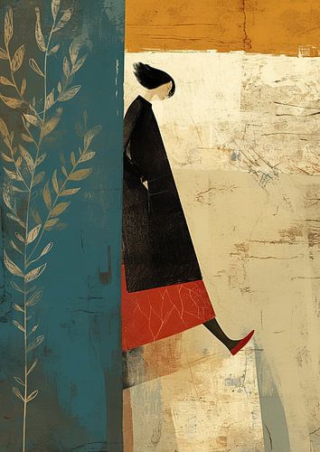 Abstraktes Frauenporträt